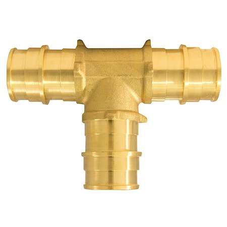 APOLLO PEX-A 3/4 in. Expansion PEX in to X 3/4 in. D Barb Brass Tee EPXT34